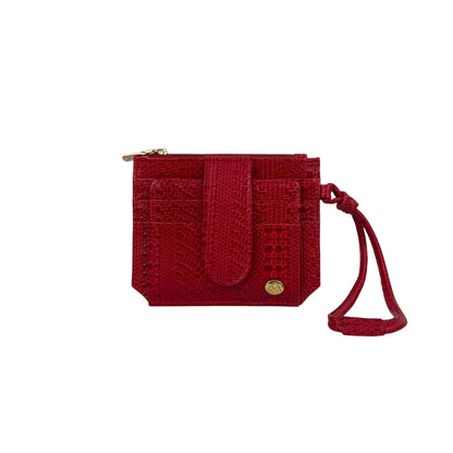 Leather Card Holder with Removable Wrist Strap - Wallet