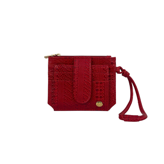 Leather Card Holder with Removable Wrist Strap - Wallet